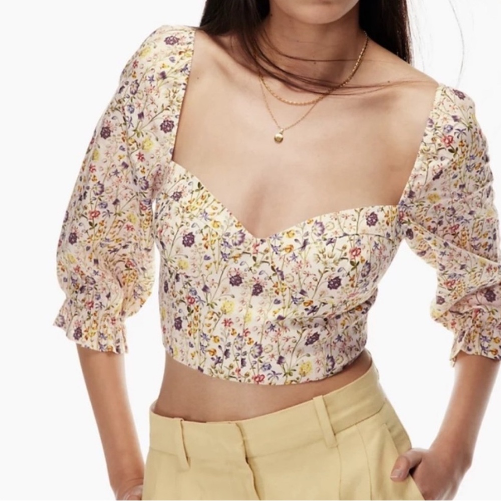 NWT Wilfred Villette Linen Blouse